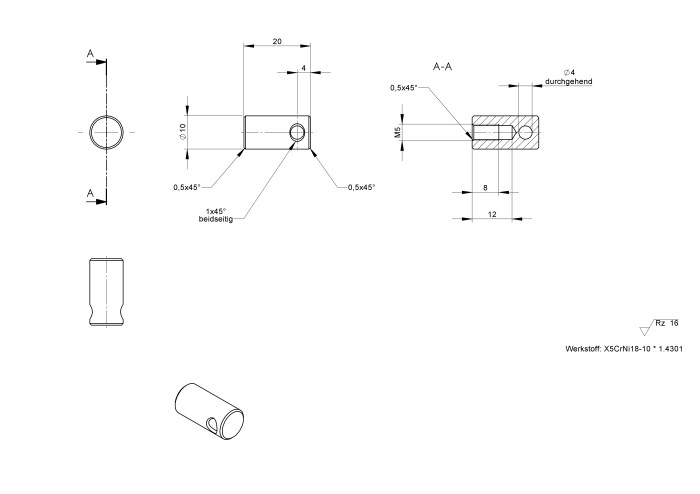 Verriegelungsbolzen klein